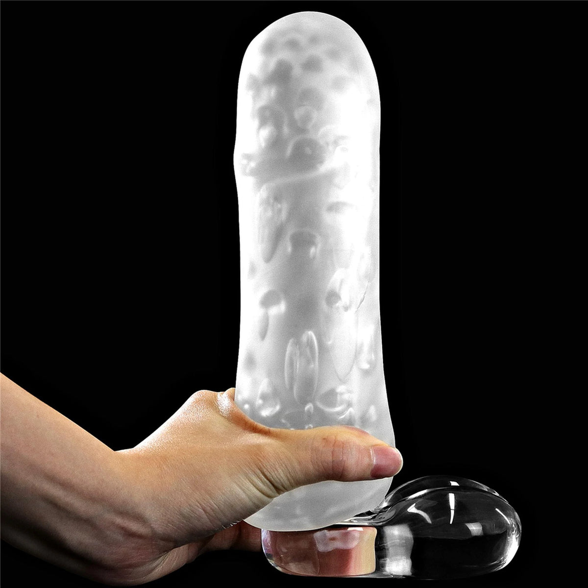 Masturbador Giant Stamina Nodules 13 cm – vibratório, vermelho | Lovetoy