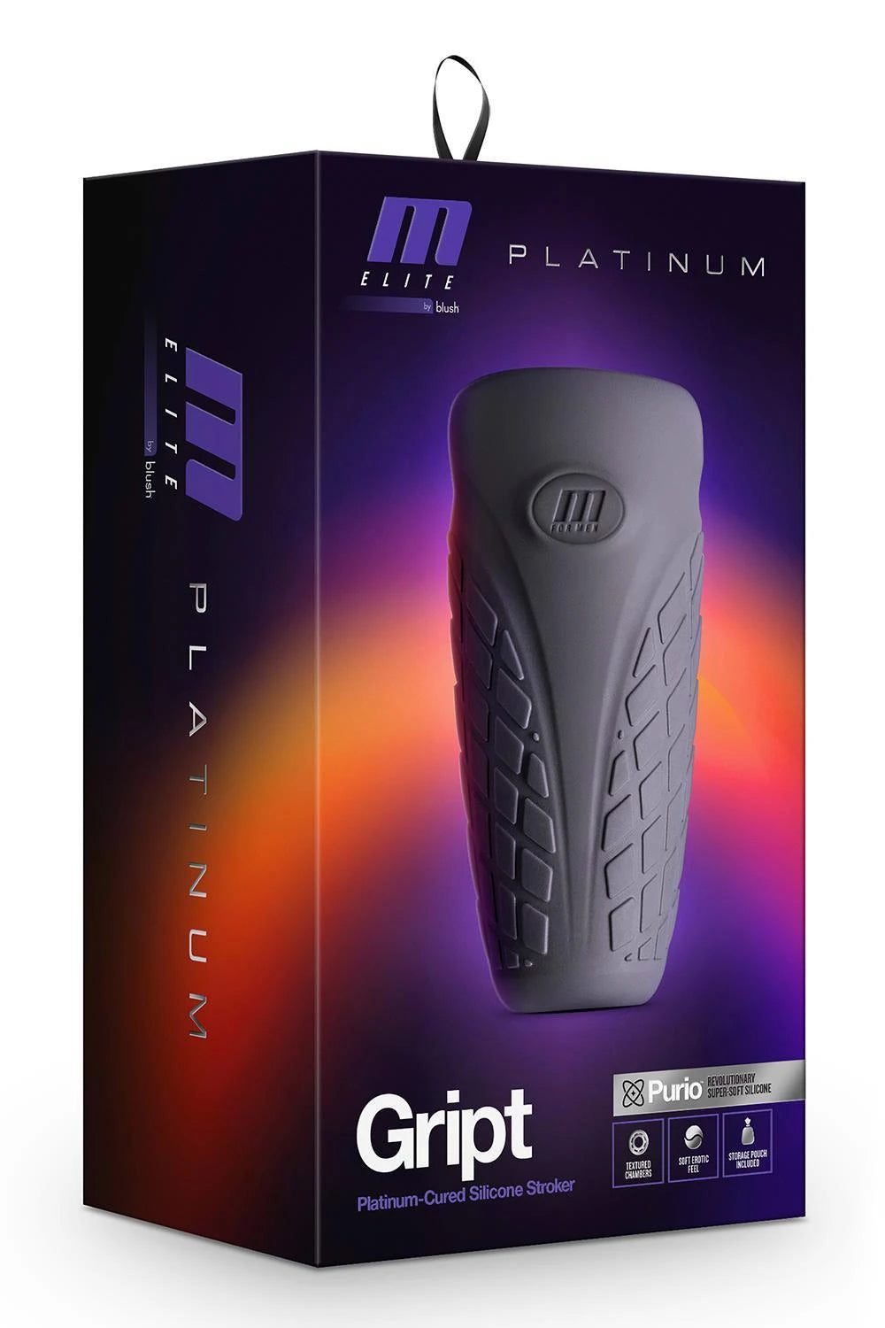 Masturbatore Elite Platinum Gript 12.7 cm – nero | Blush
