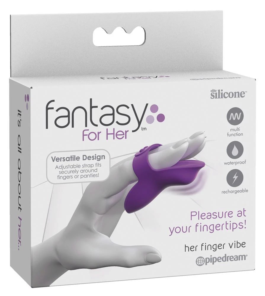 Fingervibrator – wiederaufladbar, lila | Fantasy For Her