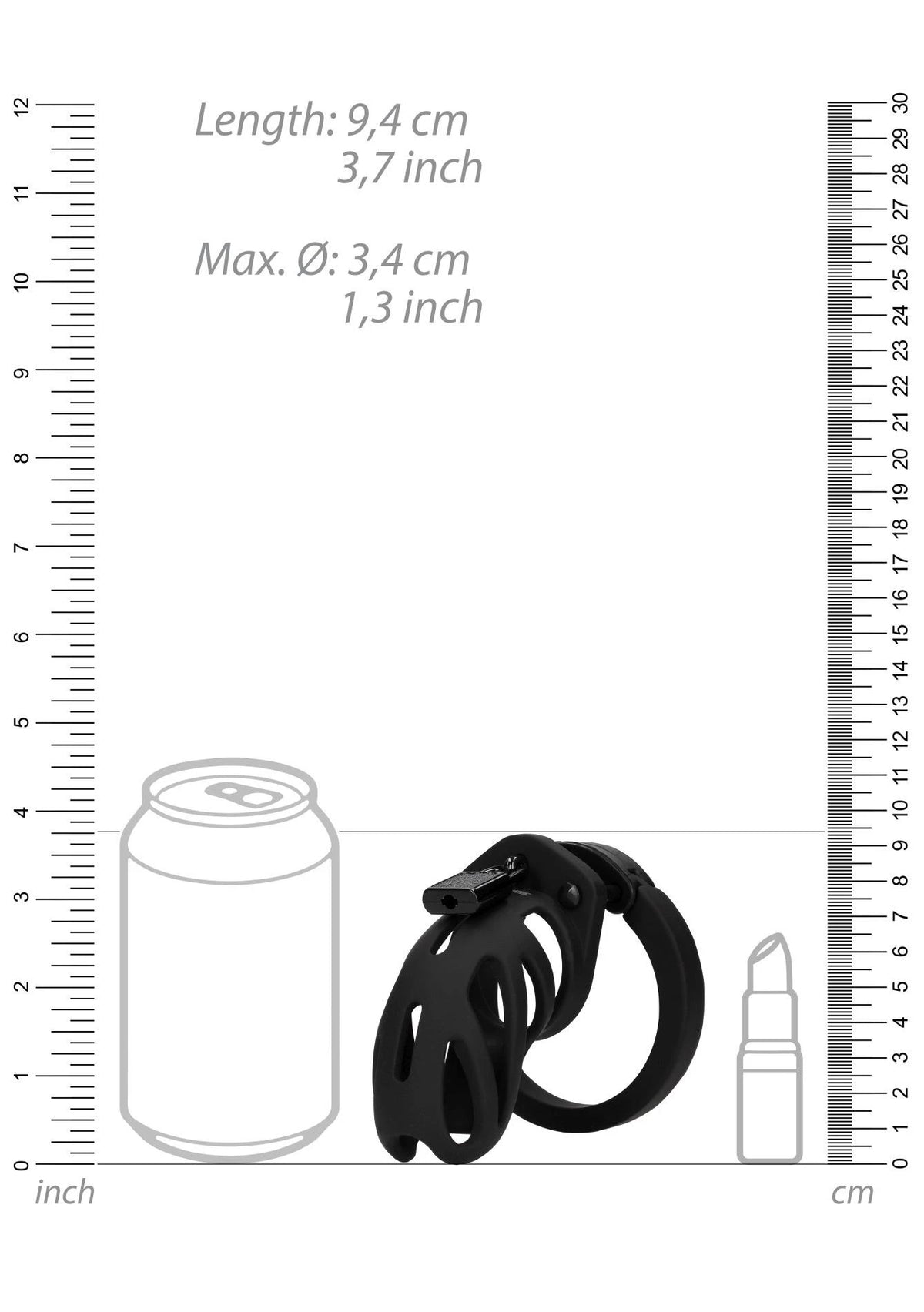 Chastity device Model 24 Cage – black | ManCage