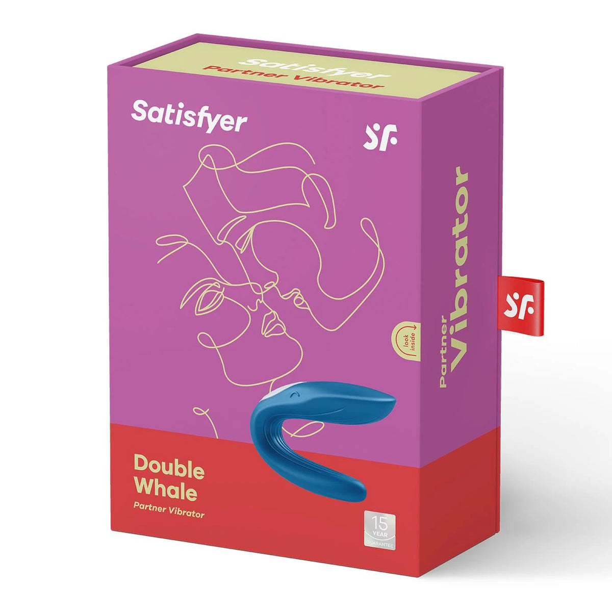 Stimolatore clitorideo Partner Whale 7 funzioni – ricaricabile | Satisfyer