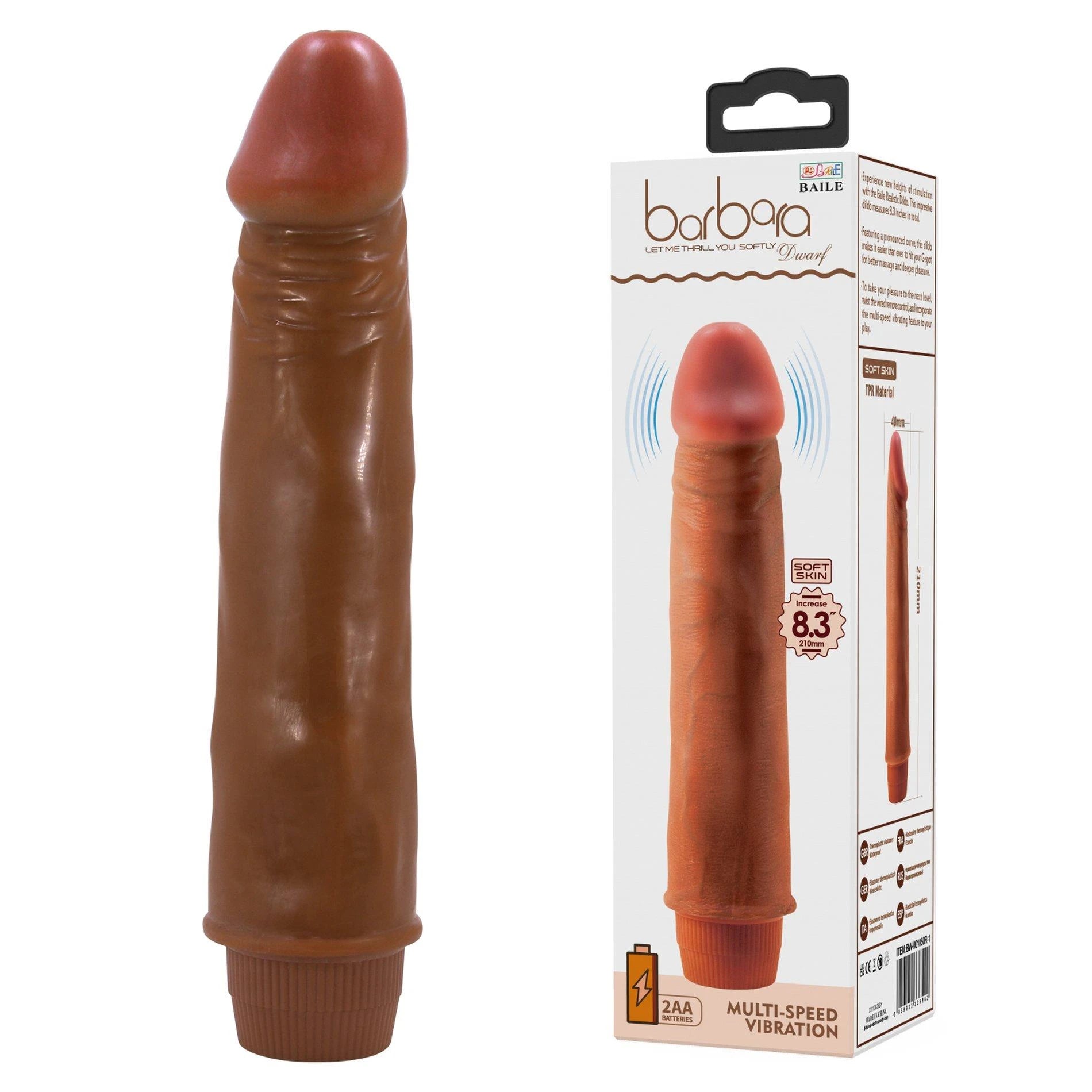 BAILE - Nain barbare 8,3'', VIBRATIONS MULTI-VITESSES, 2 piles AA