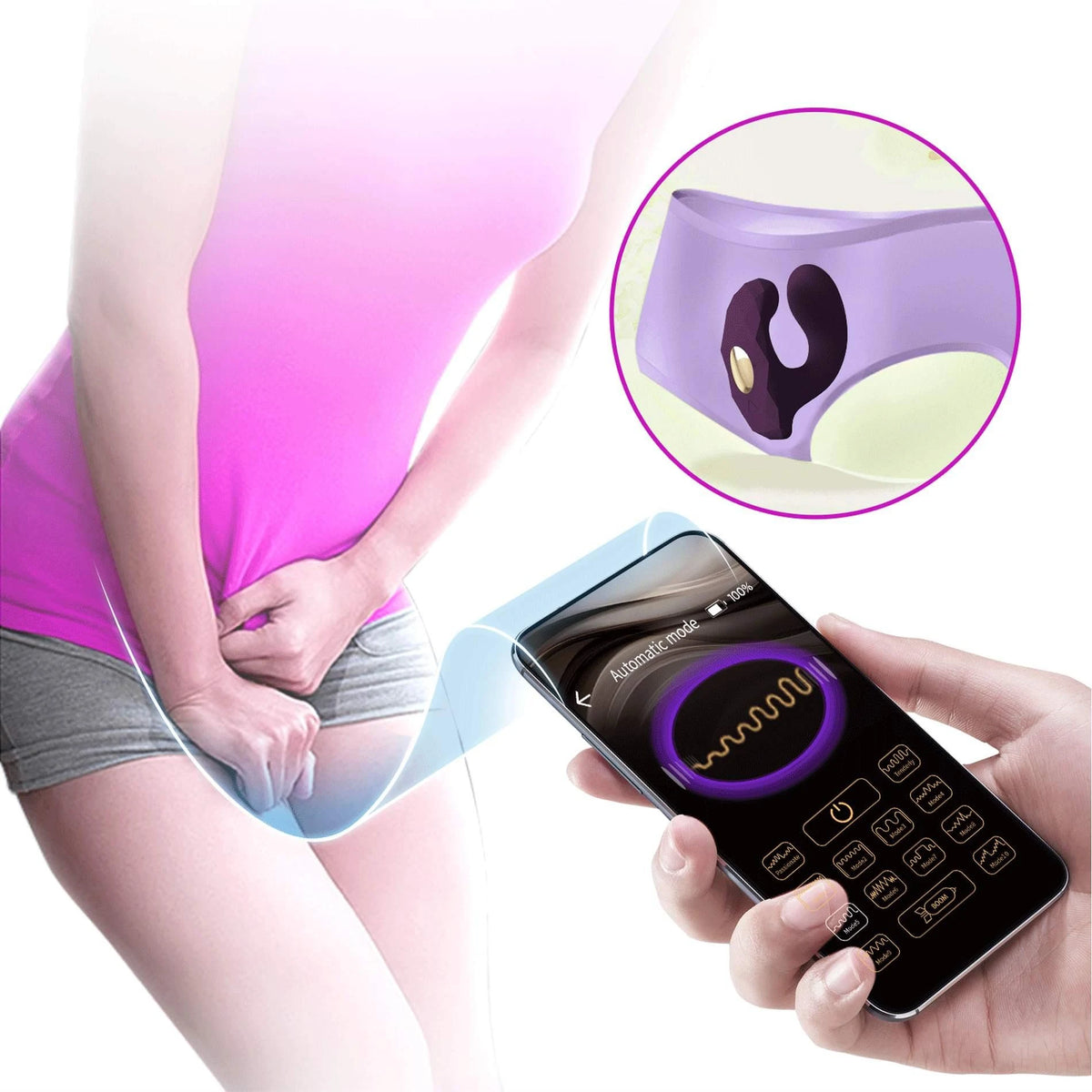 Vibratore speciale Billy Mobile 12 funzioni – controllo da app, ricaricabile, viola | Pretty Love