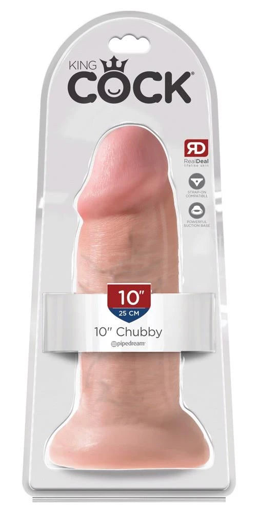 Realistischer Dildo 10in Chubby – mit Saugnapf | King Cock