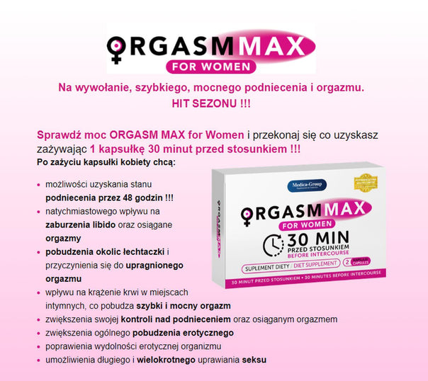 Integratore OrgasmMax for Women-2 – stimolante | Medica Group