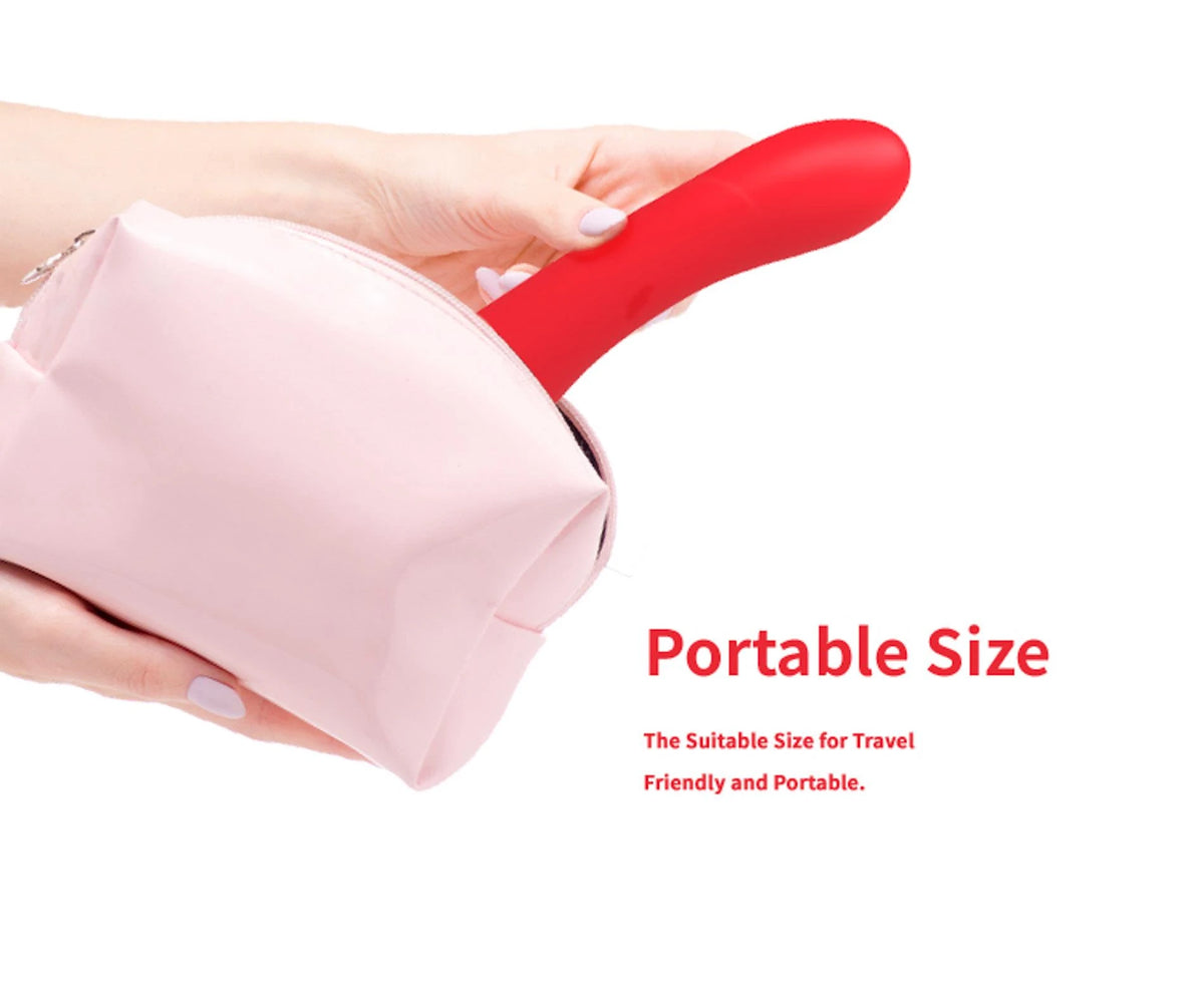 Vibratore rabbit Fishhook point 9 funzioni – ricaricabile, doppio, rosso | Favorites
