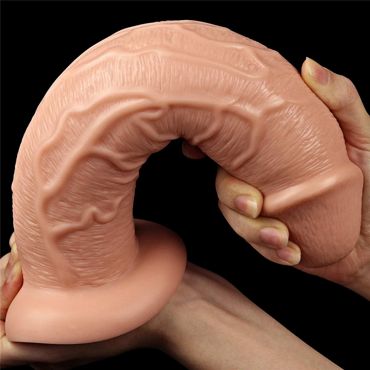 Realisztikus dildó 28 cm – tapadókorongos, testszínű | Lovetoy