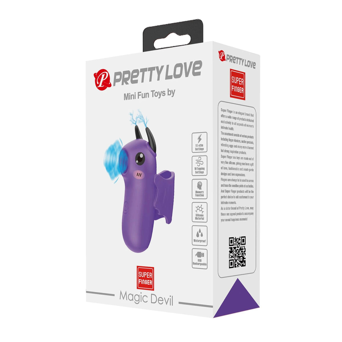 Stimolatore clitorideo Magic Devil 10 electric shock 10 funzioni – a spinta BI-300070-2 | Pretty Love
