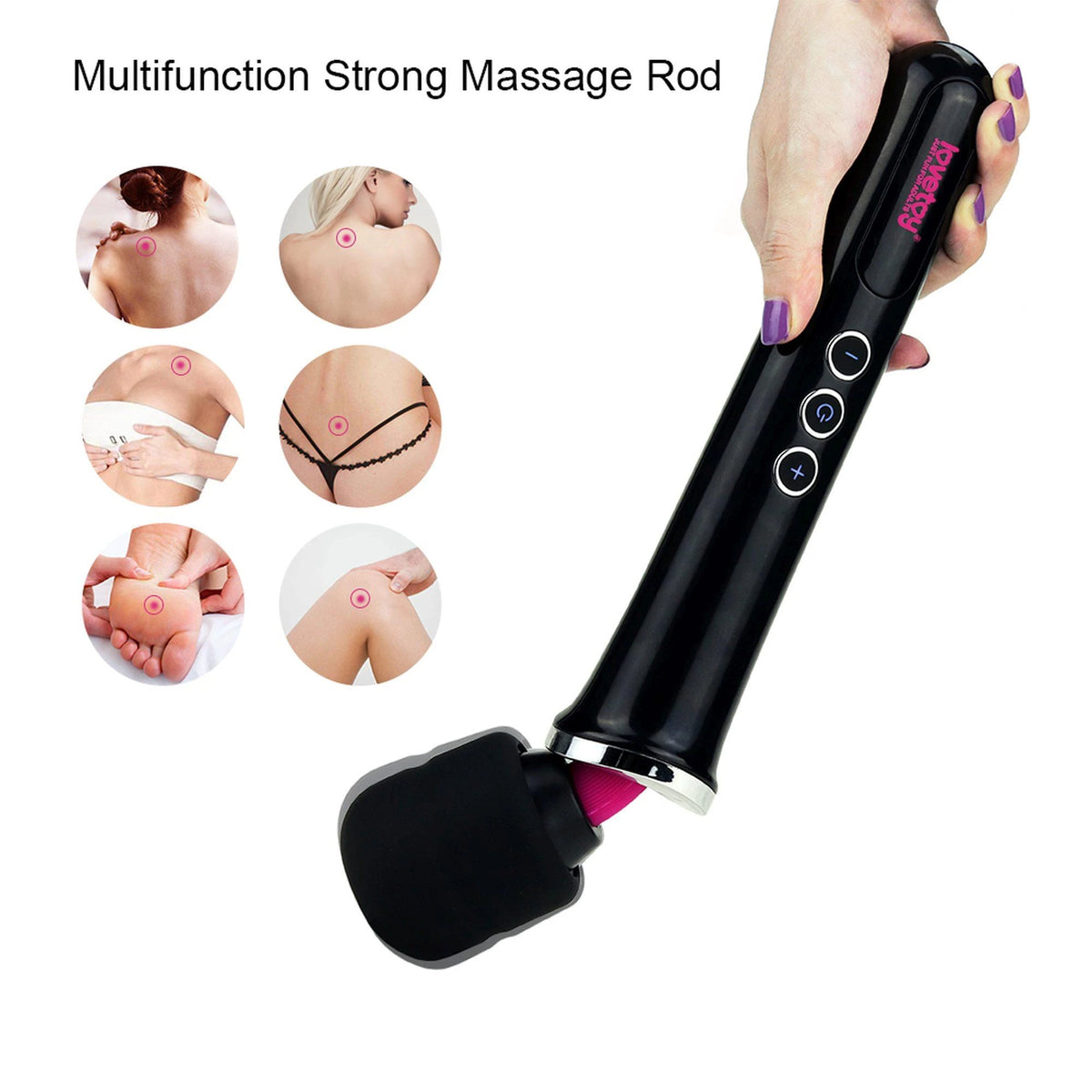 Massajador wand Training Master – recarregável, preto | Lovetoy