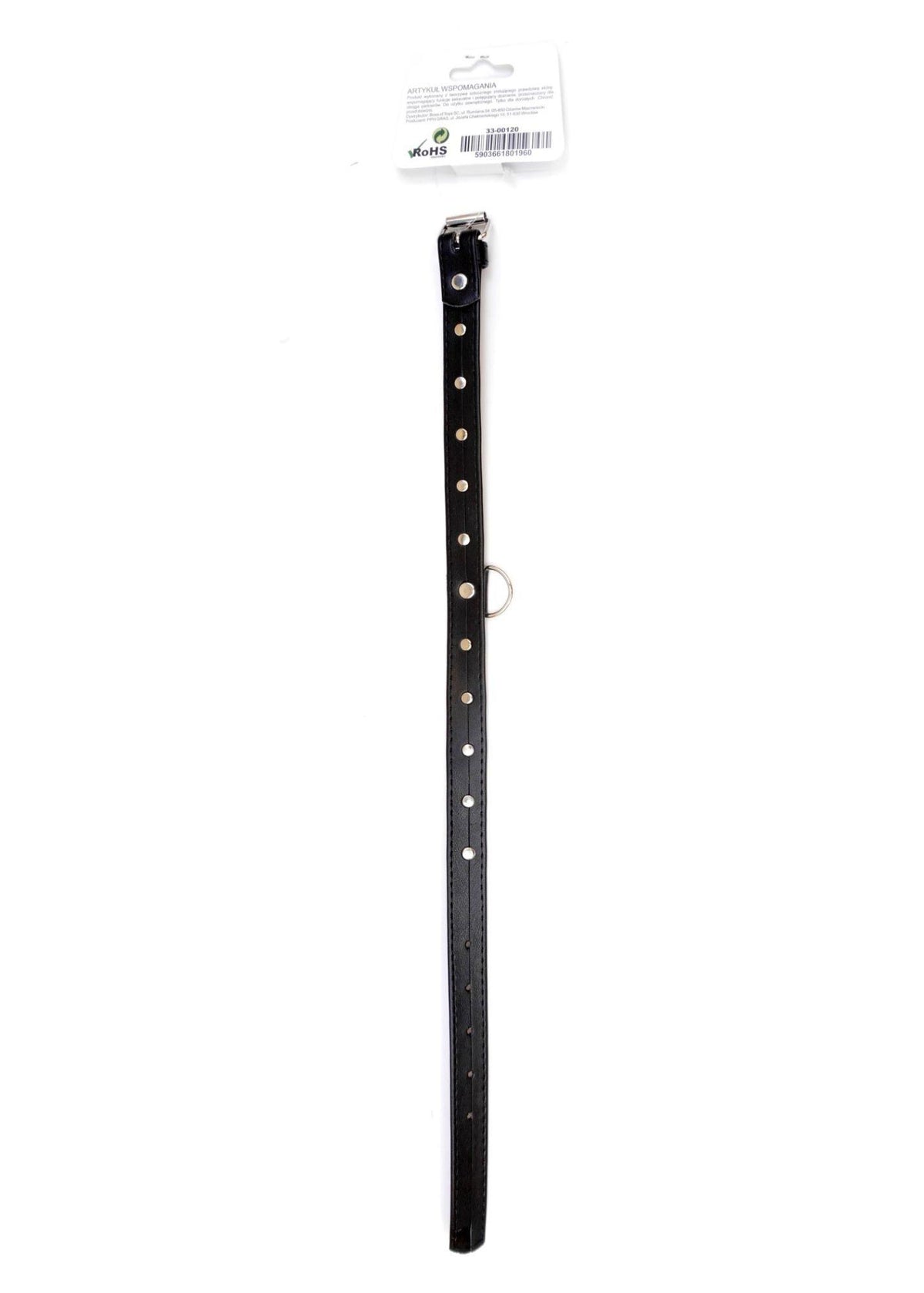 Entrave bondage Collar – avec bijou, noire 42 cm | Favorites