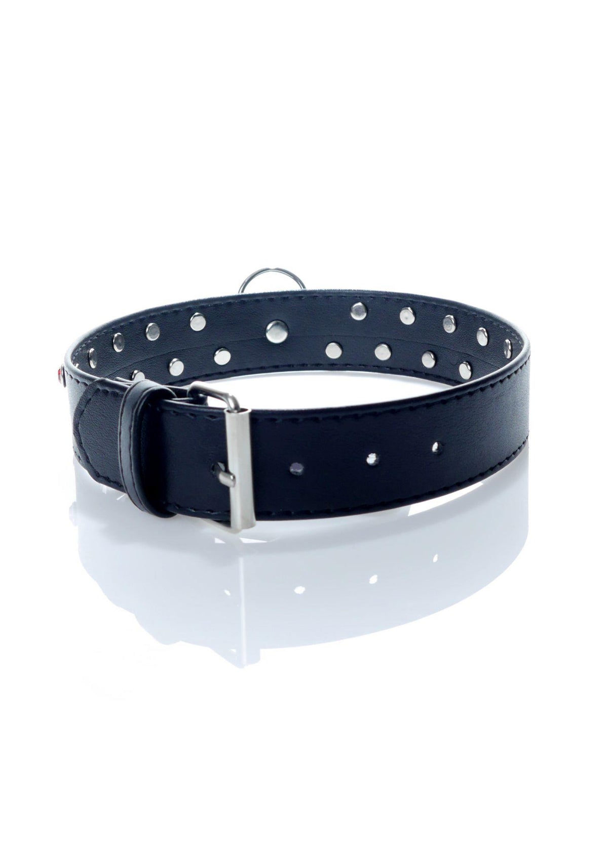 Atadura bondage Collar – con joya, negra 42 cm | Favorites