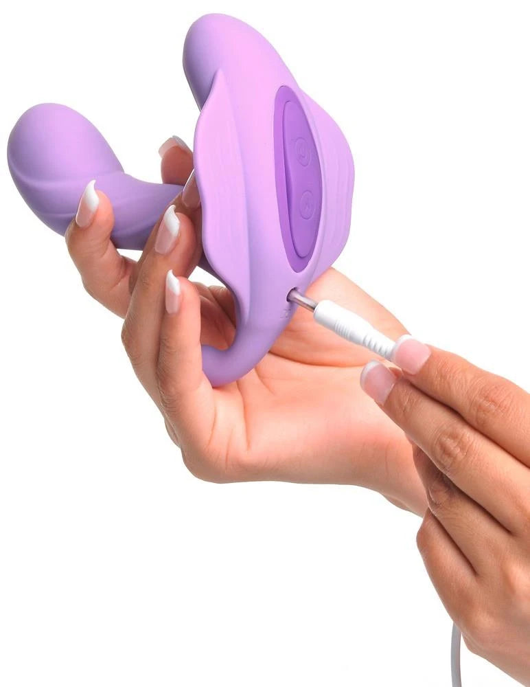 Vibromasseur point G Stimulate 20 fonctions – avec télécommande, rechargeable, violet | Fantasy For Her