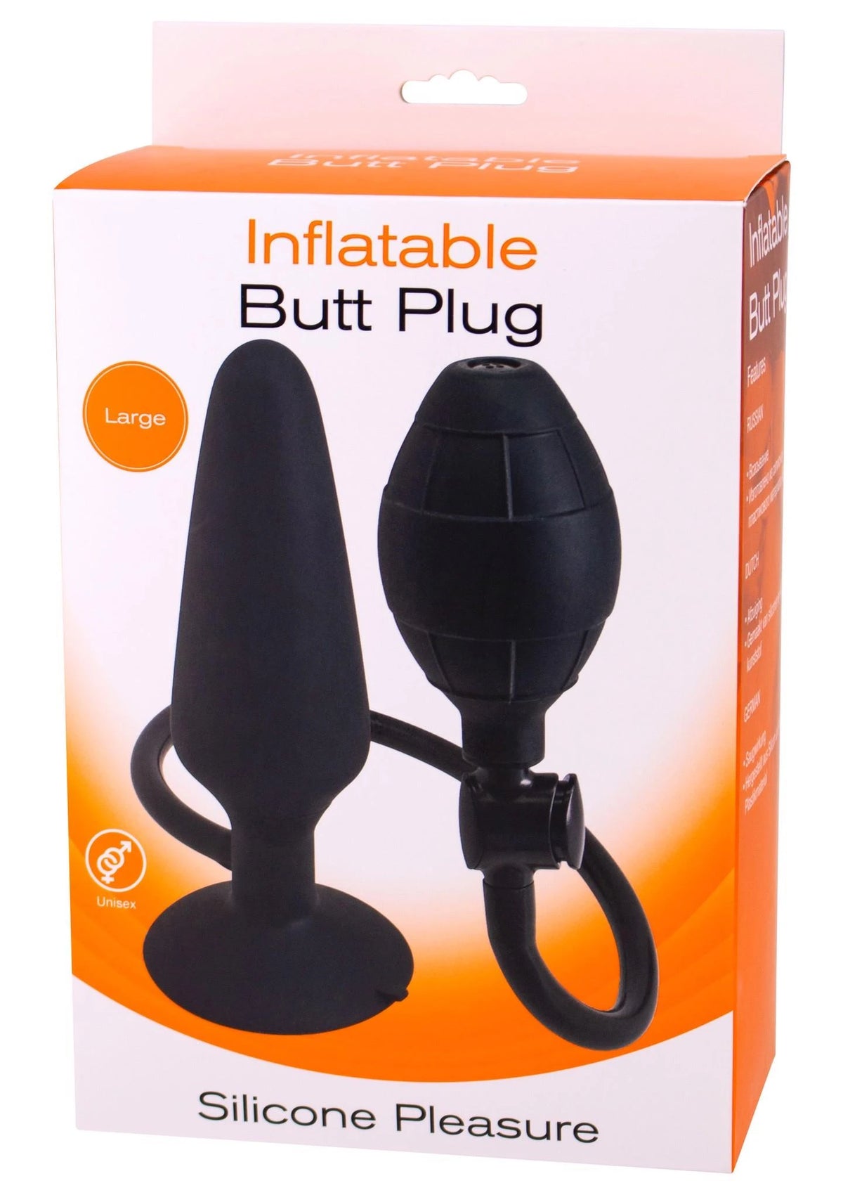 Butt plug – inflatable, black 30-25204-X-BLACK | Seven Creations