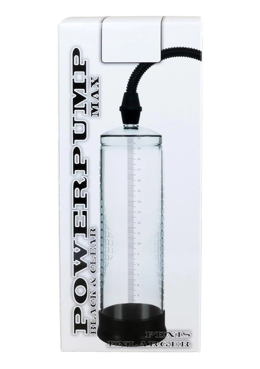 Bomba de pene Powerpump MAX Black&Clear – negra | Favorites