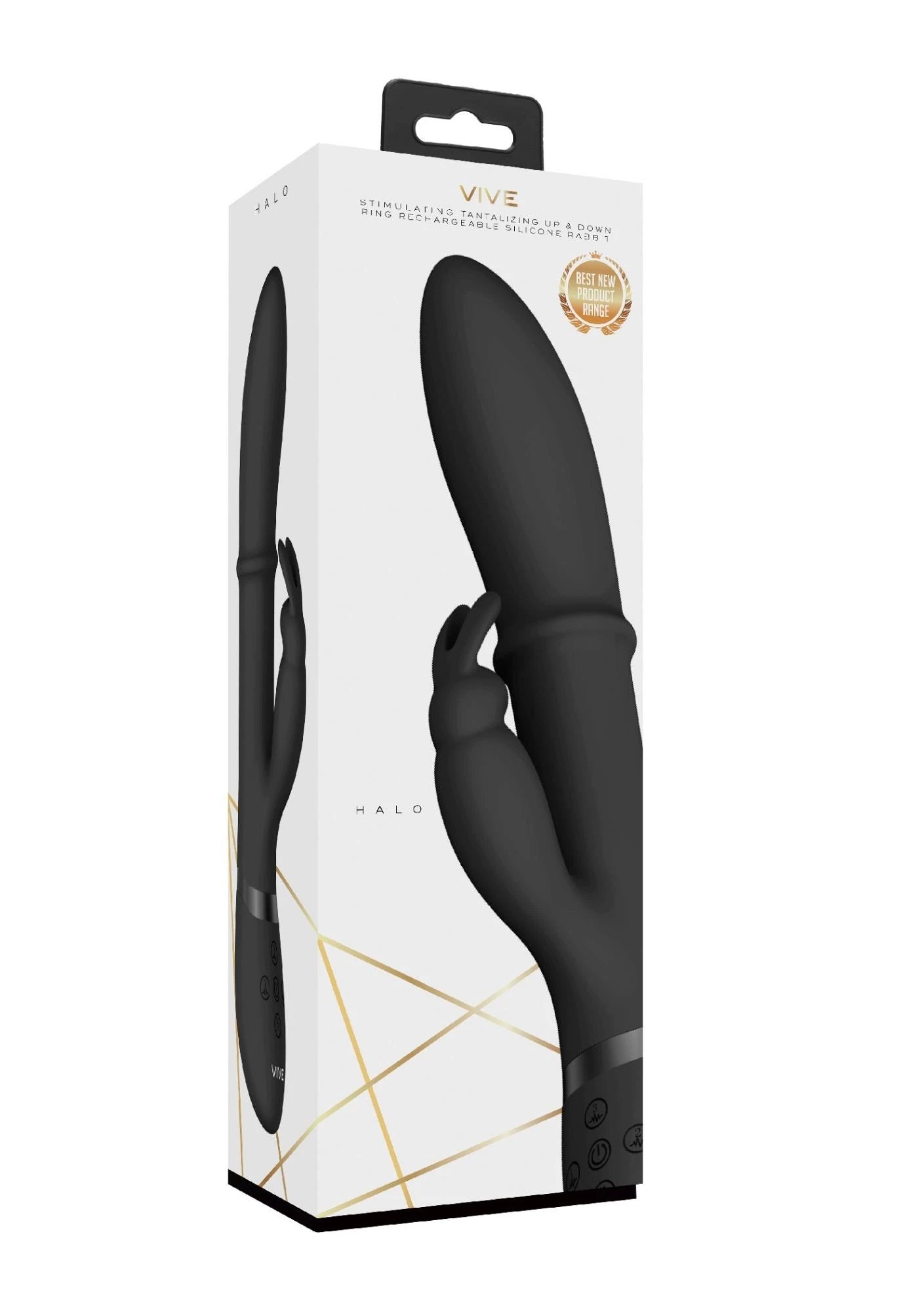 Halo - Ring Rabbit Vibrator - Black