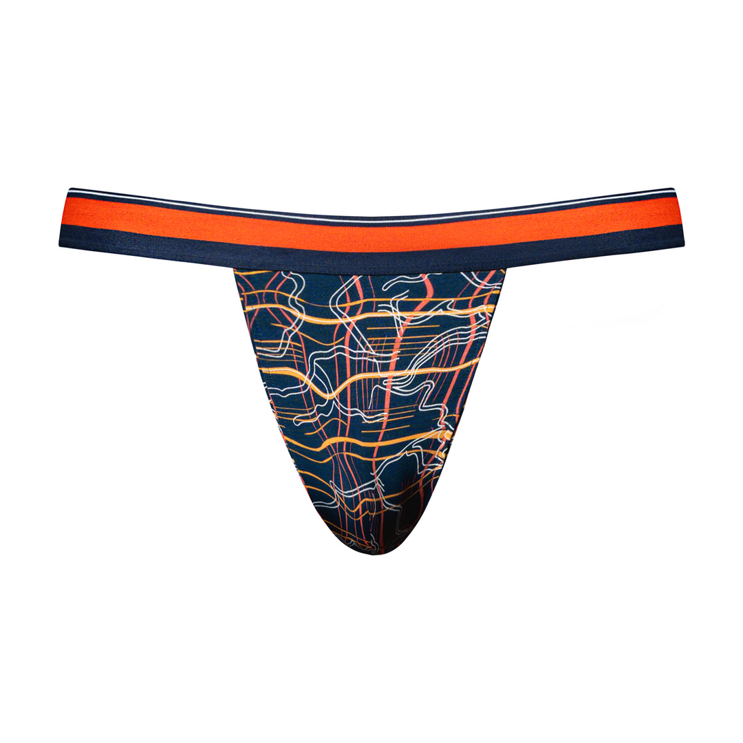 Tanga de homem Jock Marble – azul 349299NOSM | Male Power