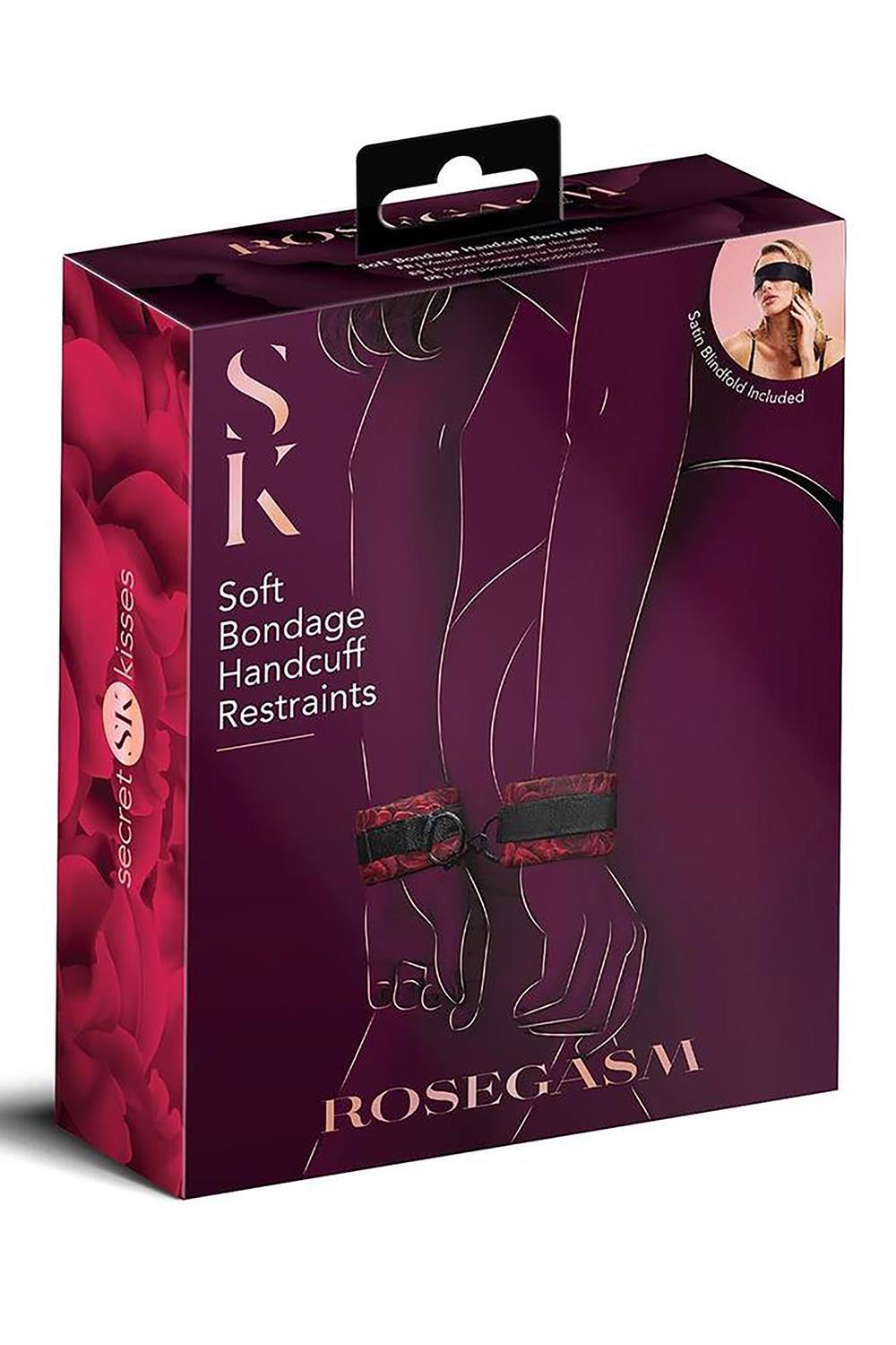 Manette Rosegasm Cuffs | Secret Kisses