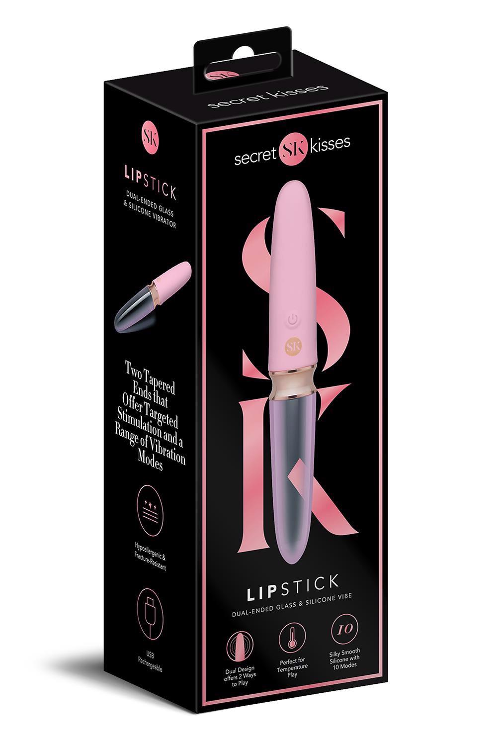 SECRET KISSES SECRET KISSES VIBRATEUR DE ROUGE À LÈVRES EN VERRE