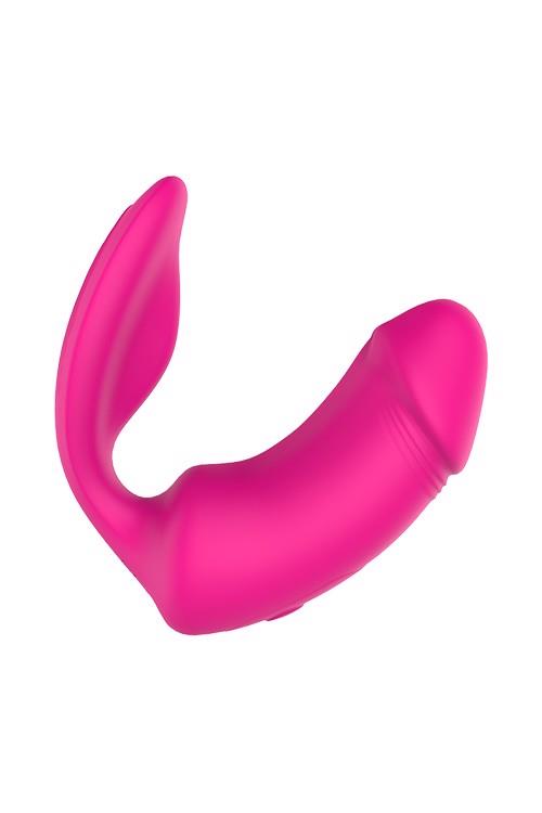 Stimolatore clitorideo DUO Pleaser 9 funzioni – con telecomando, ricaricabile, rosa | Dream Toys