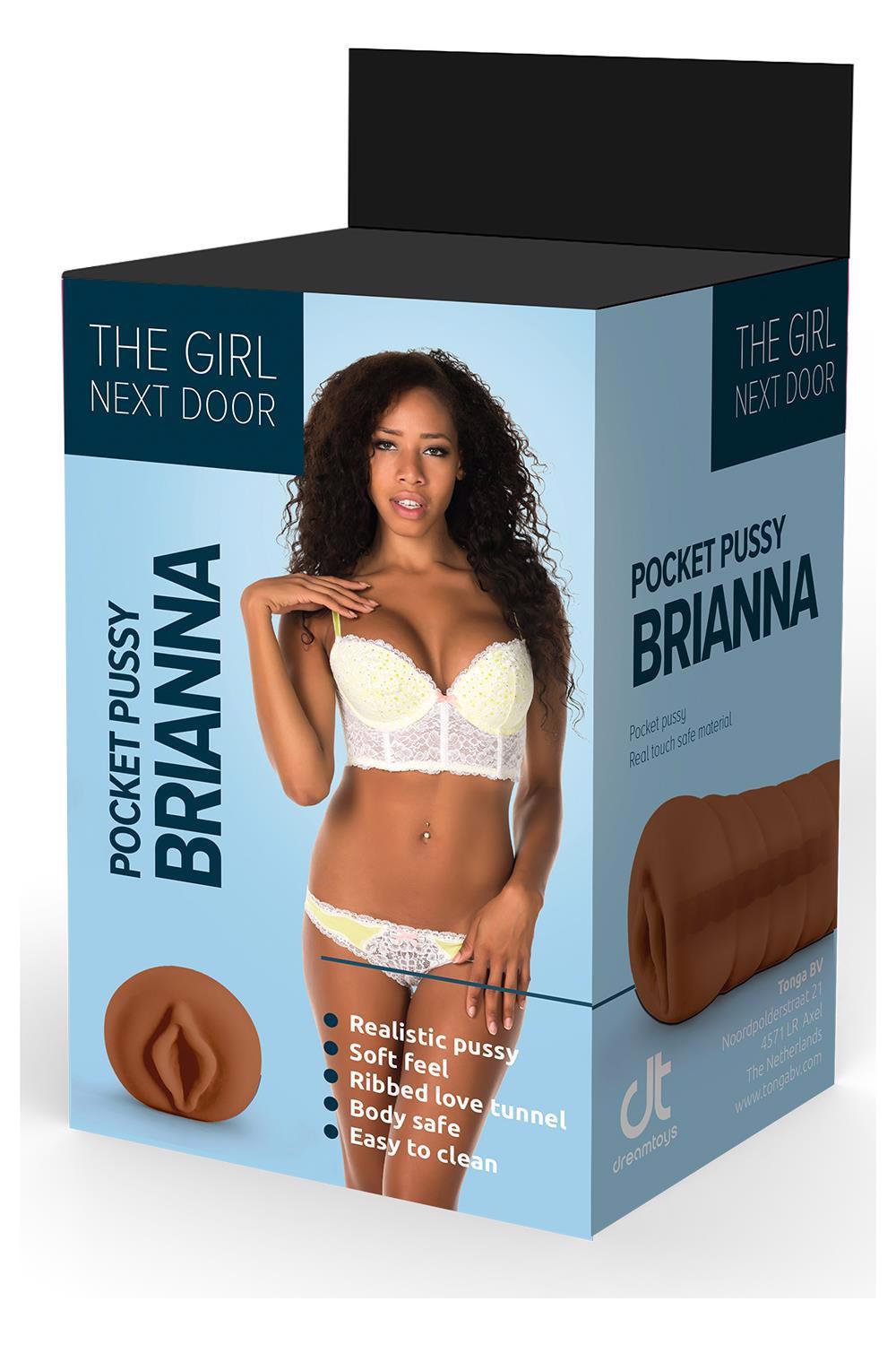 Masturbador Girl Next Door Brianna 10.5 cm – de bolsillo, marrón | Dream Toys