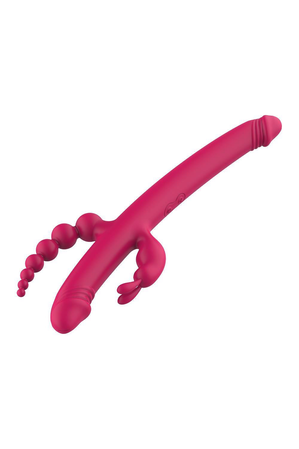 Vibrador especial Essentials Anywhere 40 cm – recargable, doble, rosa | Dream Toys