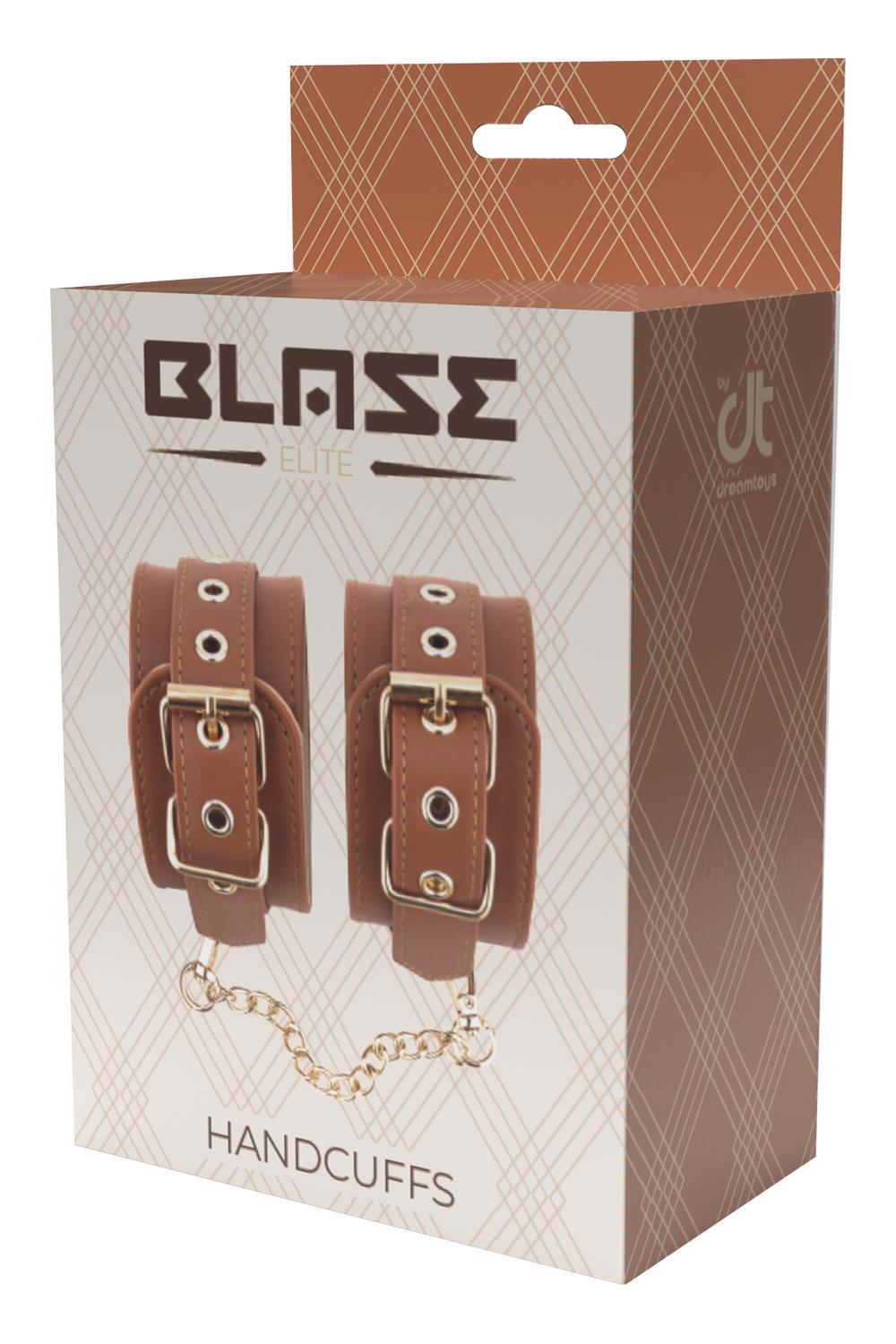 Handschellen Blaze Elite Cuffs Cognac Vegan | Dream Toys