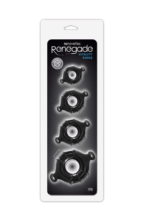 Cock ring Renegade Vitality – black | NS Novelties