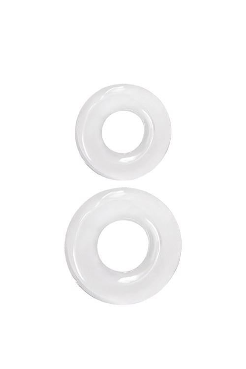 Anillo para el pene Renegade Stack – doble, transparente | NS Novelties
