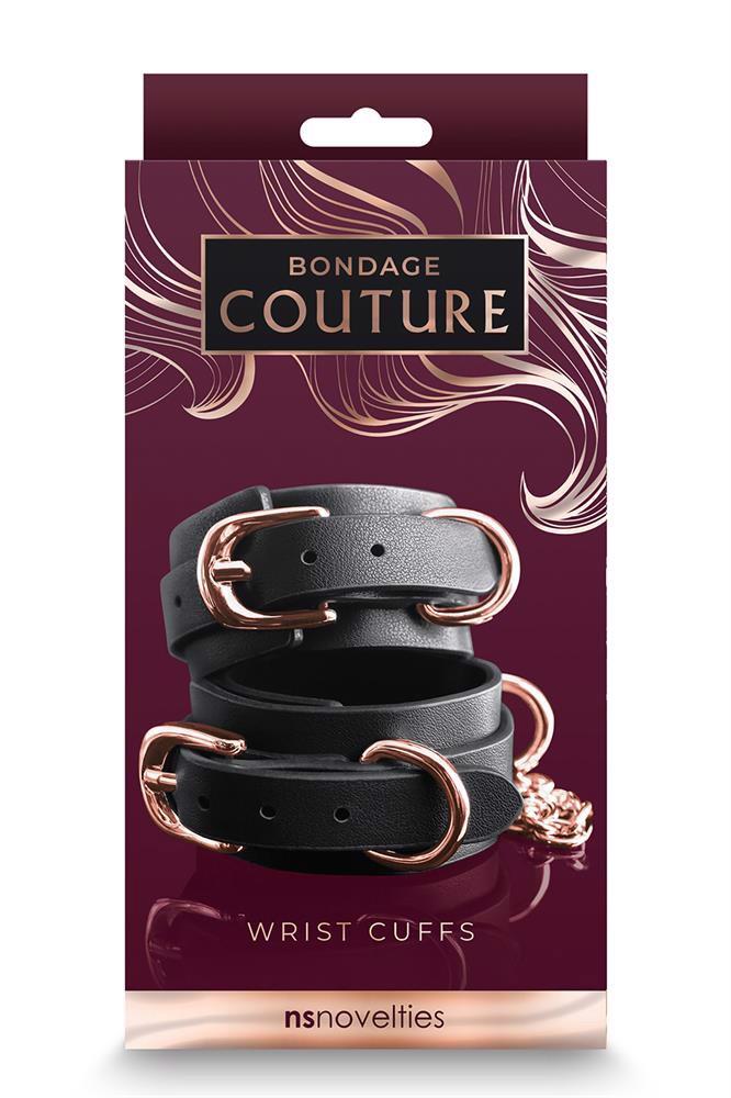 Menottes Couture Wrist Cuffs – noire | NS Novelties