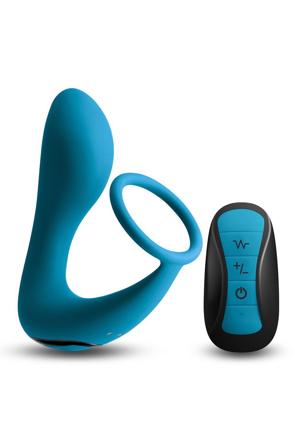 Massaggiatore prostatico Renegade Slingshot II – con telecomando, turchese | NS Novelties
