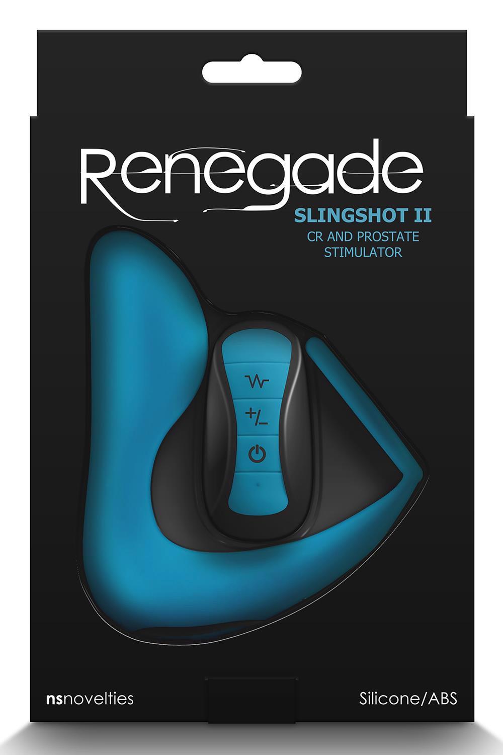 Massaggiatore prostatico Renegade Slingshot II – con telecomando, turchese | NS Novelties