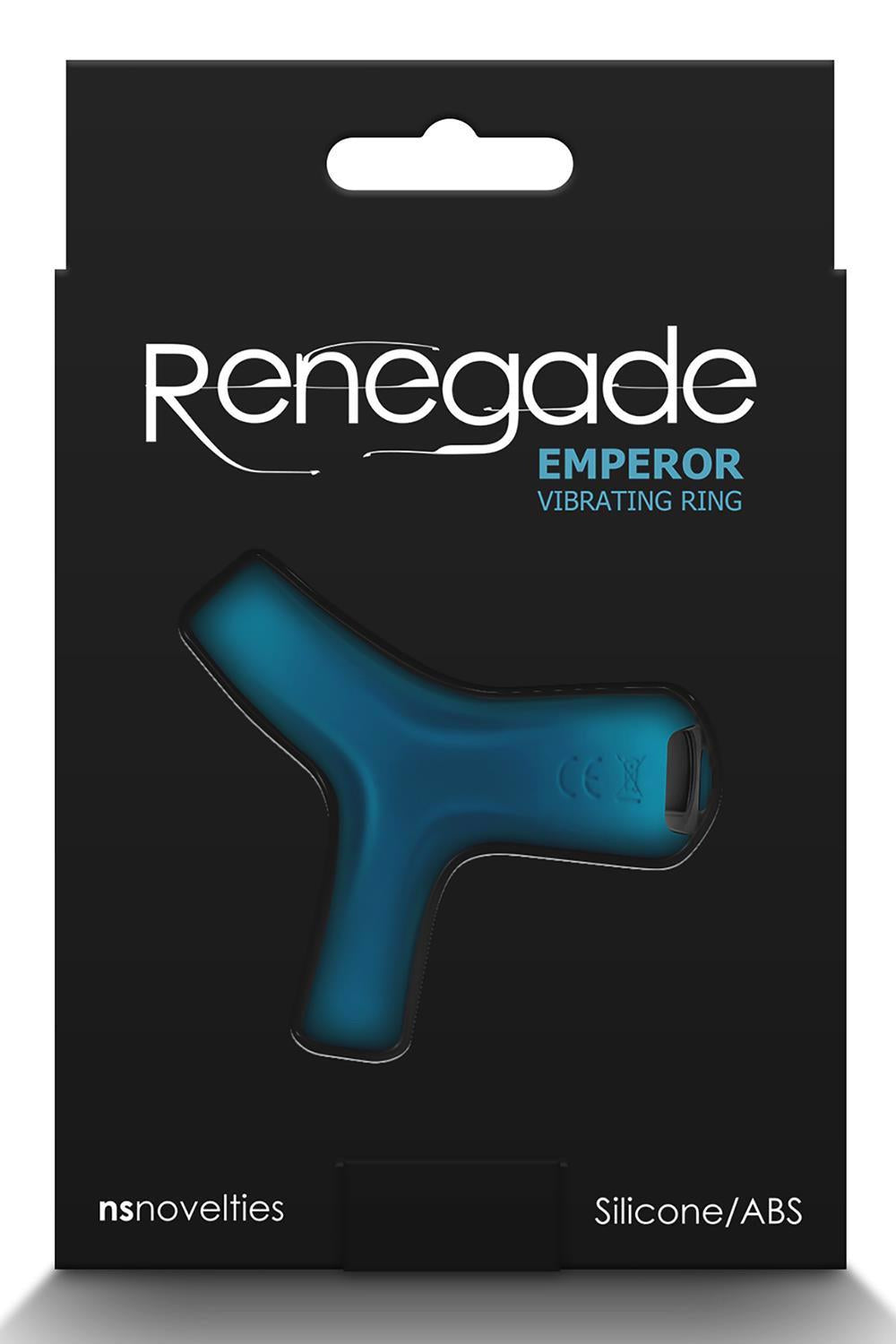 Anel peniano Renegade Emperor – vibratório, turquesa | NS Novelties