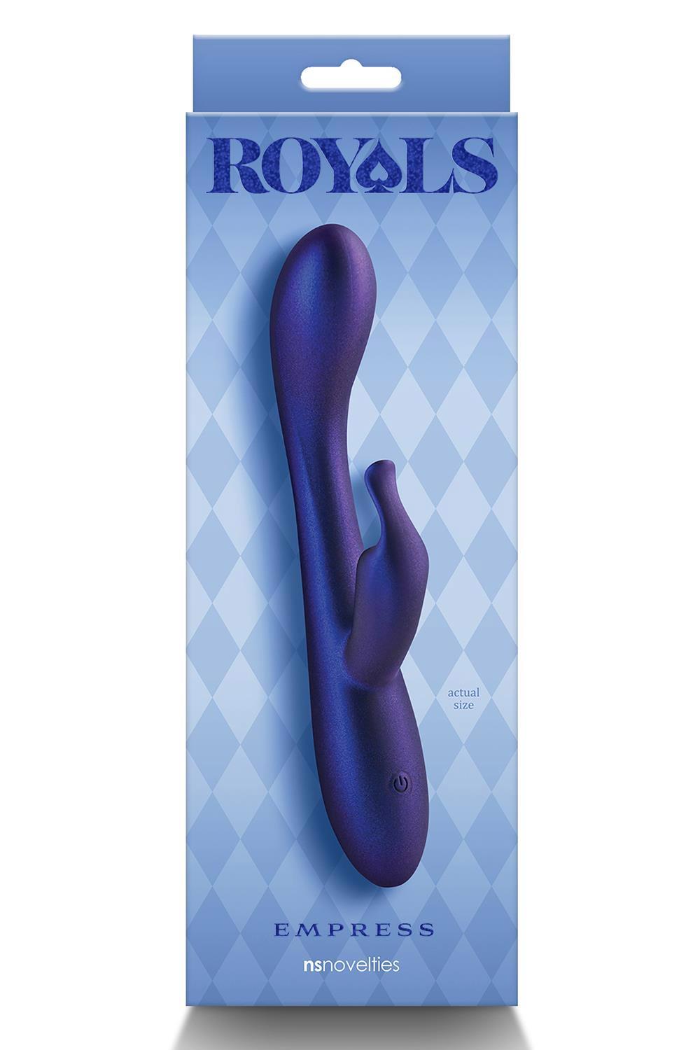 Rabbit vibrátor Royals Empress – kék | NS Novelties
