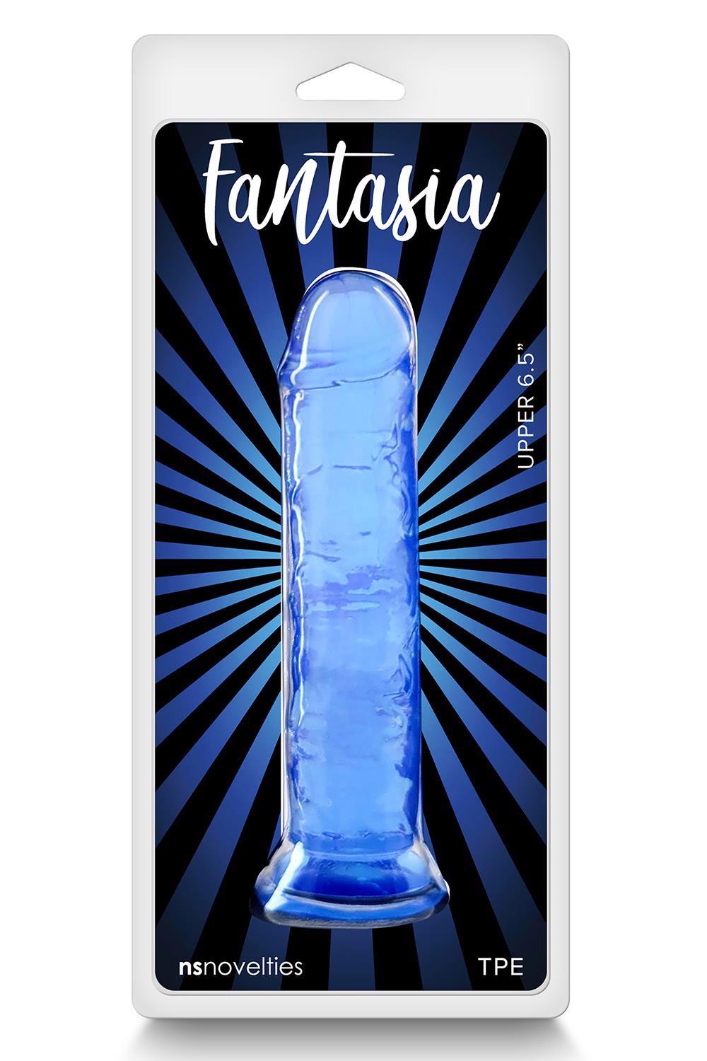Dildo Fantasia Upper 6.5 – con ventosa, blu | NS Novelties
