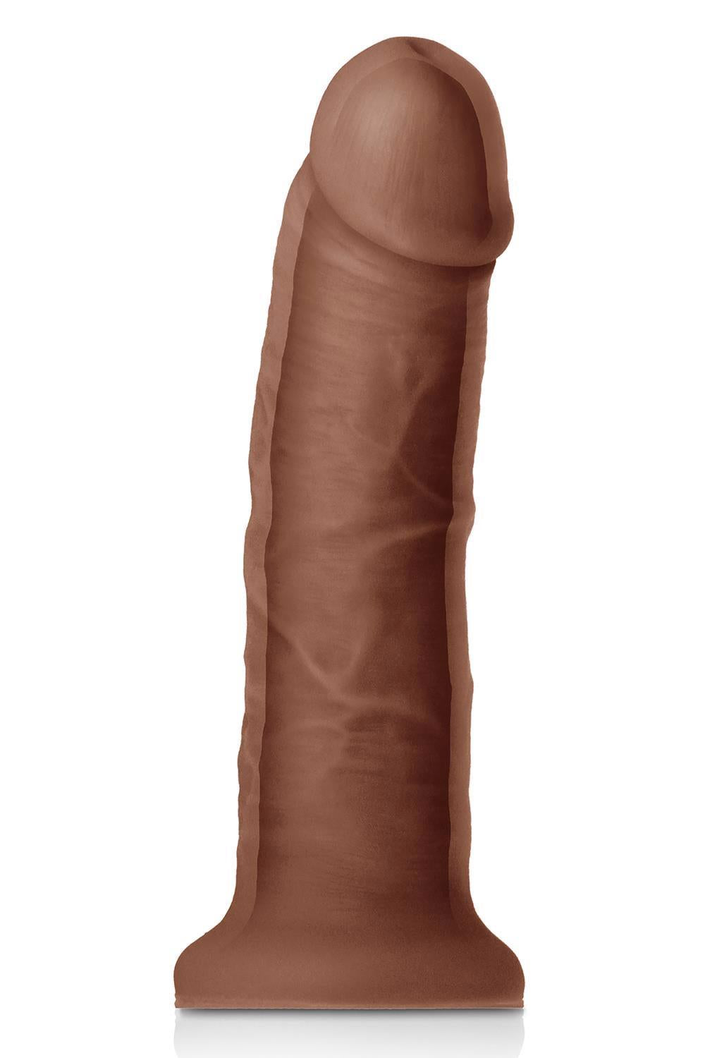 Dildo realistico Colours Density 7 Girth – con ventosa, doppio, marrone | NS Novelties