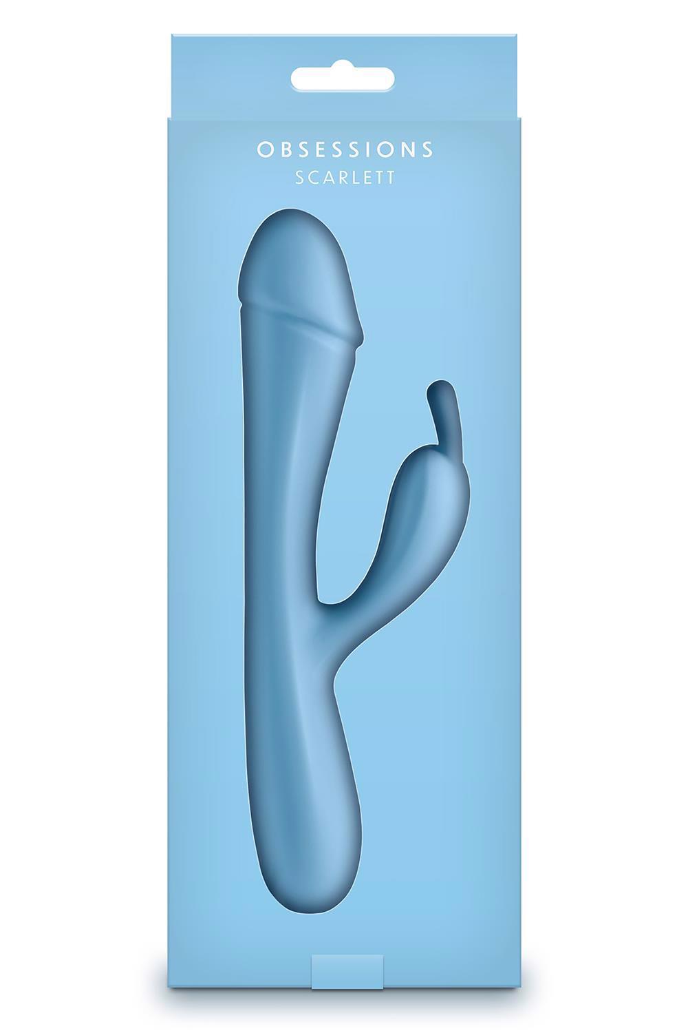 Vibratore rabbit Obsessions Scarlett – azzurro | NS Novelties