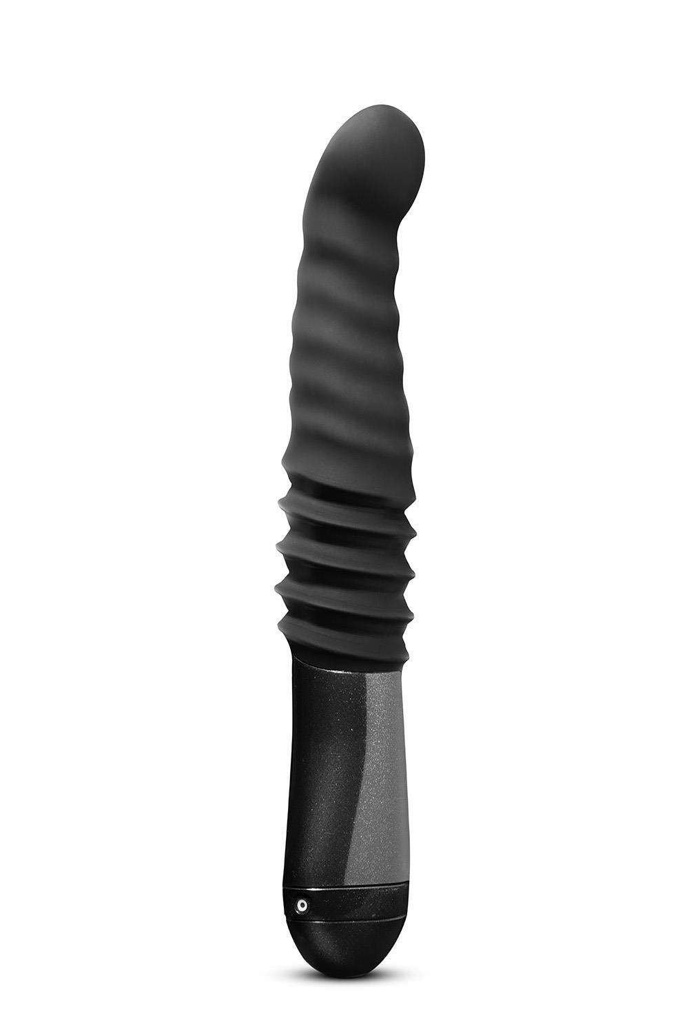 Dildo Temptasia Lazarus 25.4 cm – vibrante, a spinta, nero | Blush
