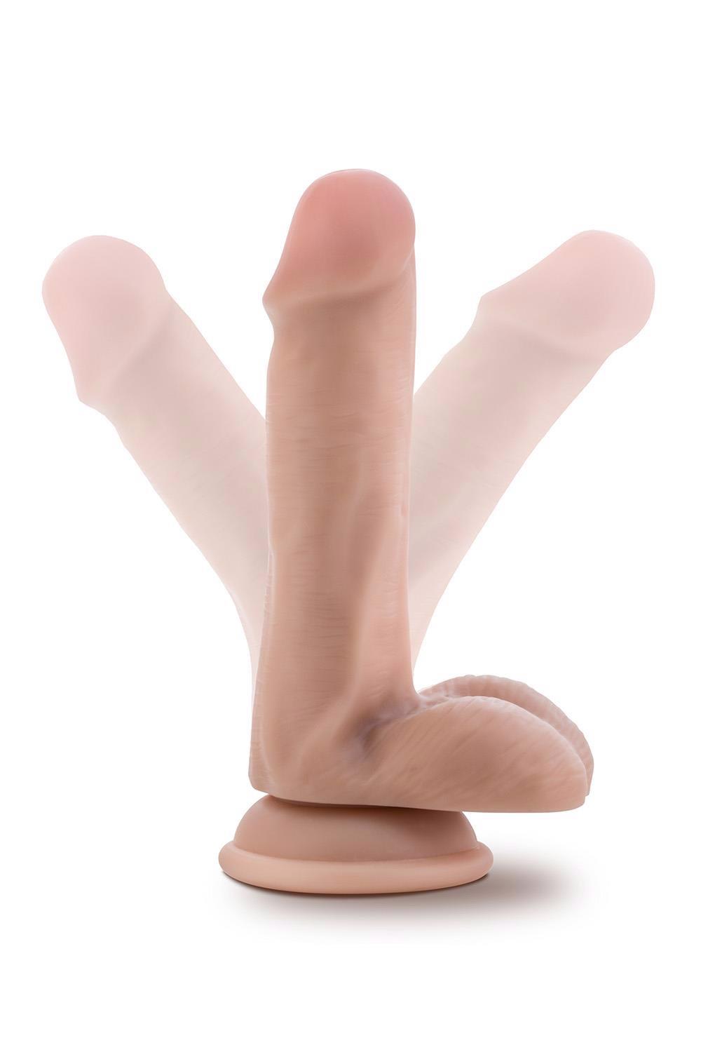 Consolador realista DR Posable Vanilla 16.5 cm – con ventosa | Blush