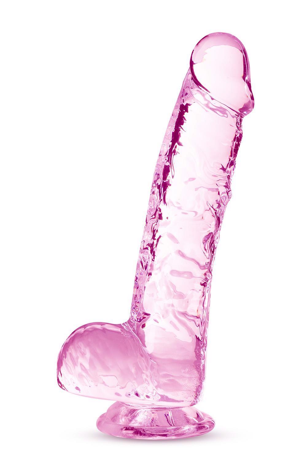 Dildo Naturally Yours 6 Crystalline 15.2 cm – con ventosa 35-331800 | Blush