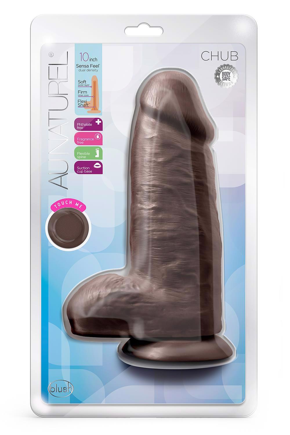 CHUB NATUREL 10" GODEMICHET CHOCOLAT