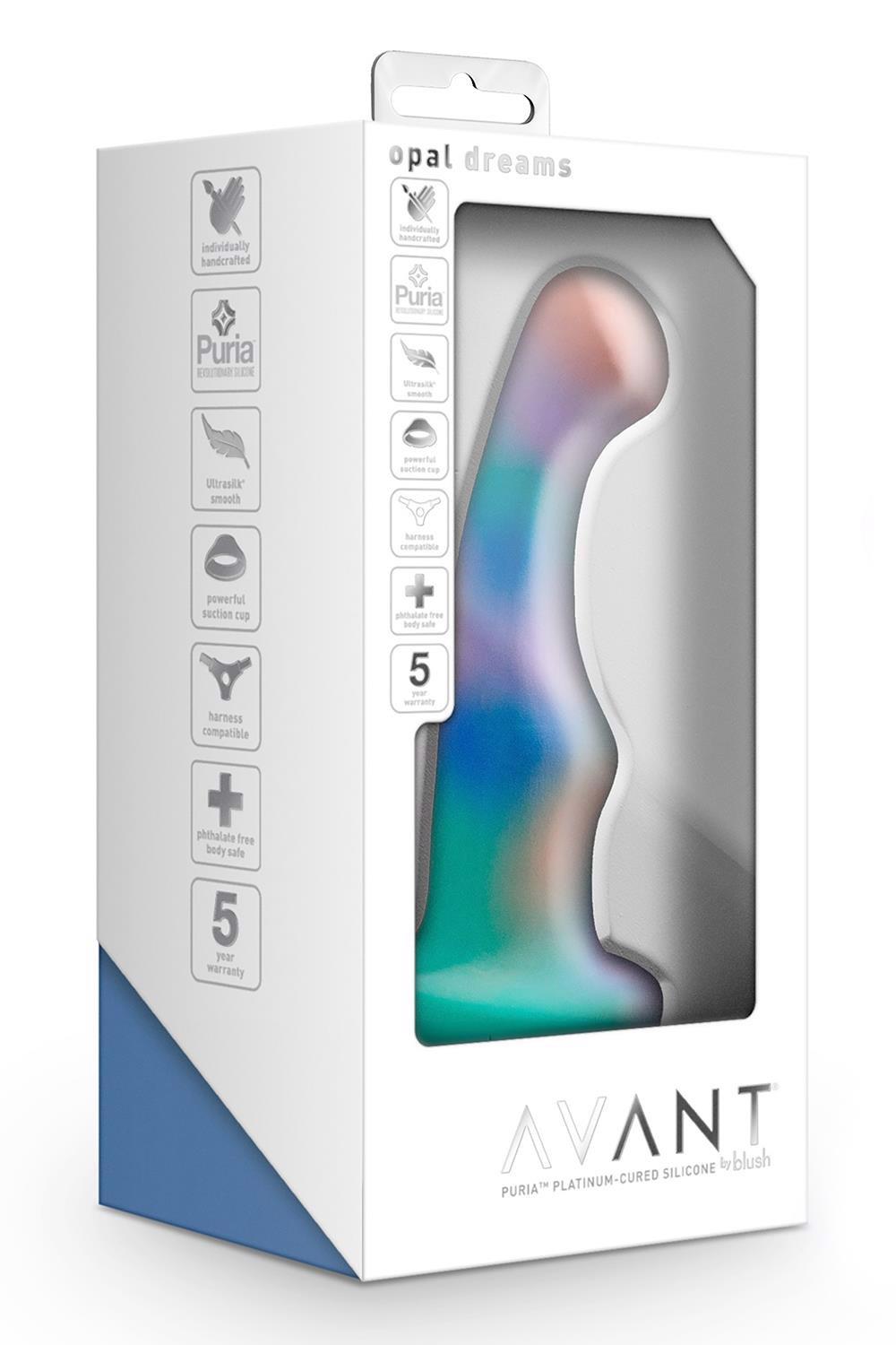 Dildo Avant Opal Dreams Aqua 14 cm – con ventosa, turchese | Blush