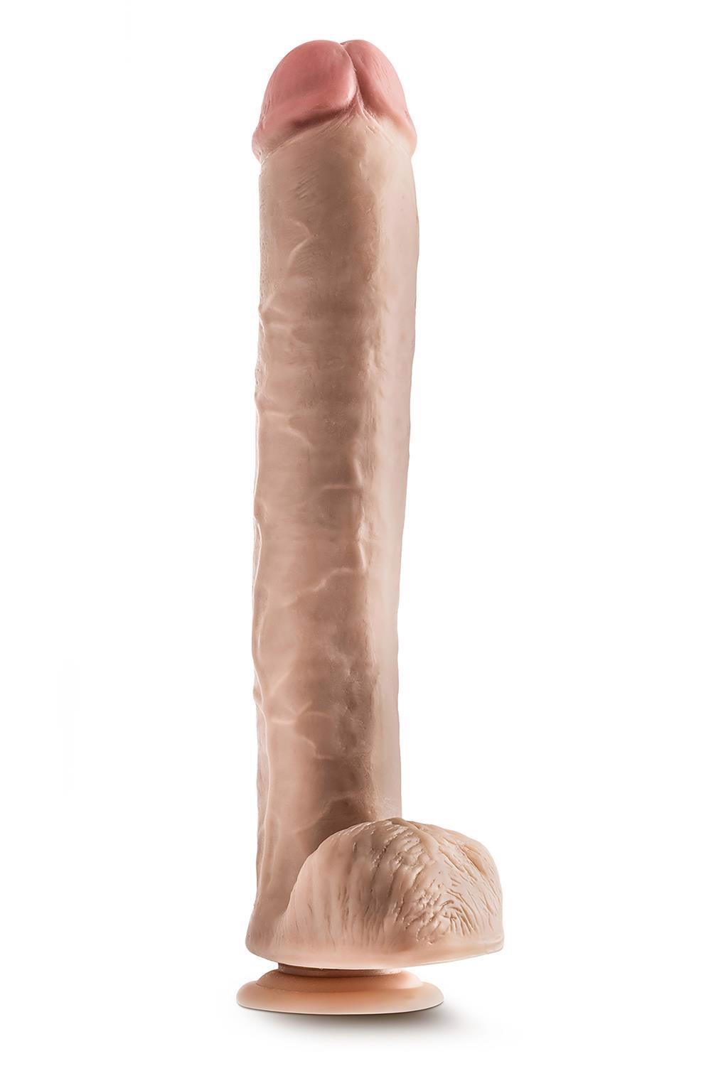 Gode réaliste DR DR Michael 35.6 cm – avec ventouse, beige | Blush