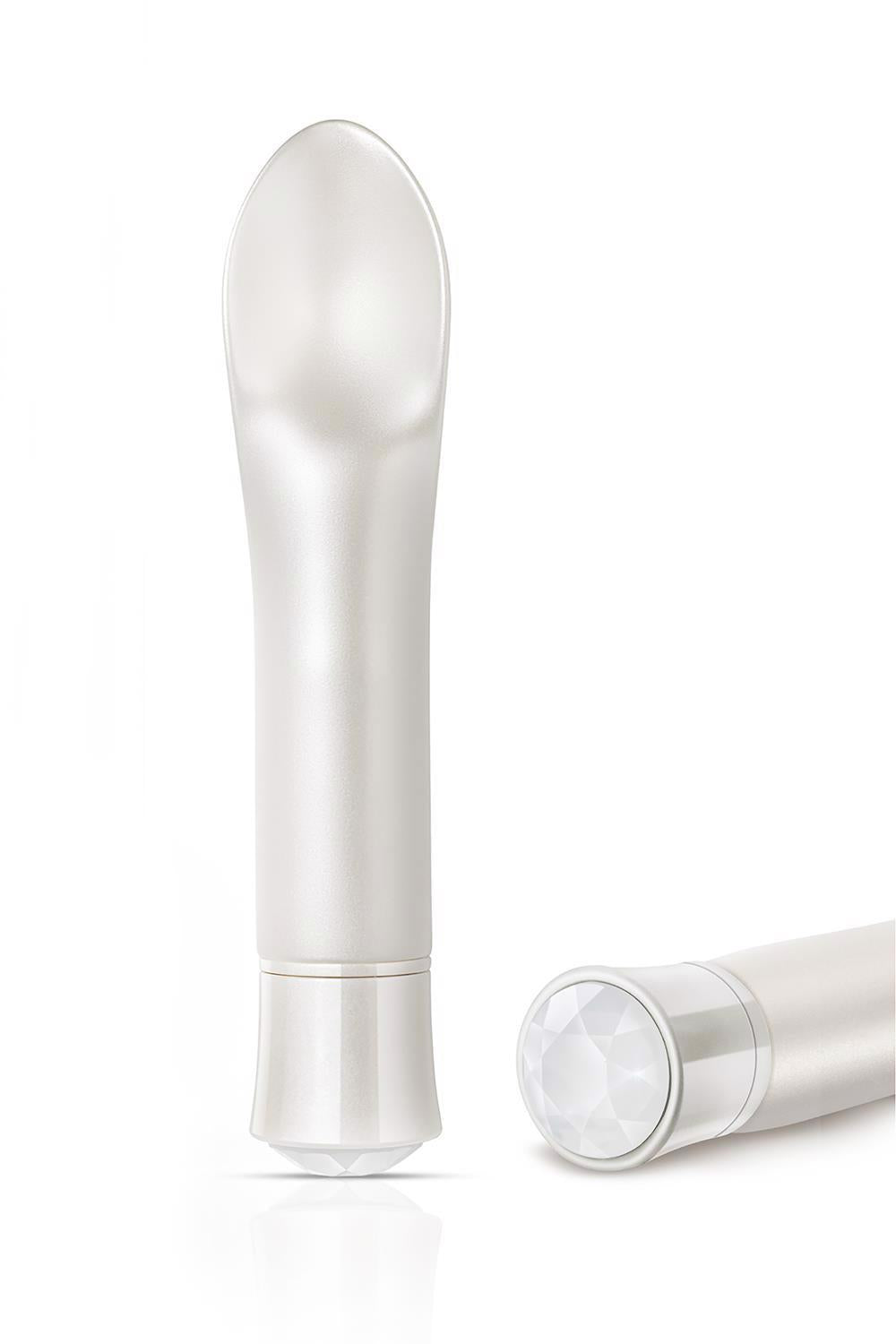 Mini vibratore OH Bold – ricaricabile, con gioiello, argento | Blush