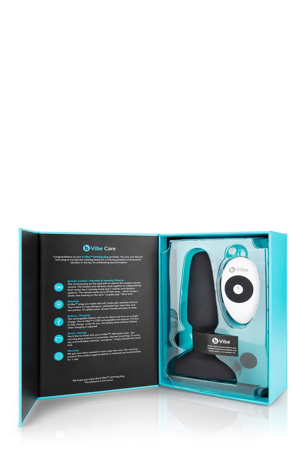 b-Vibe Rimming Plug Noir
