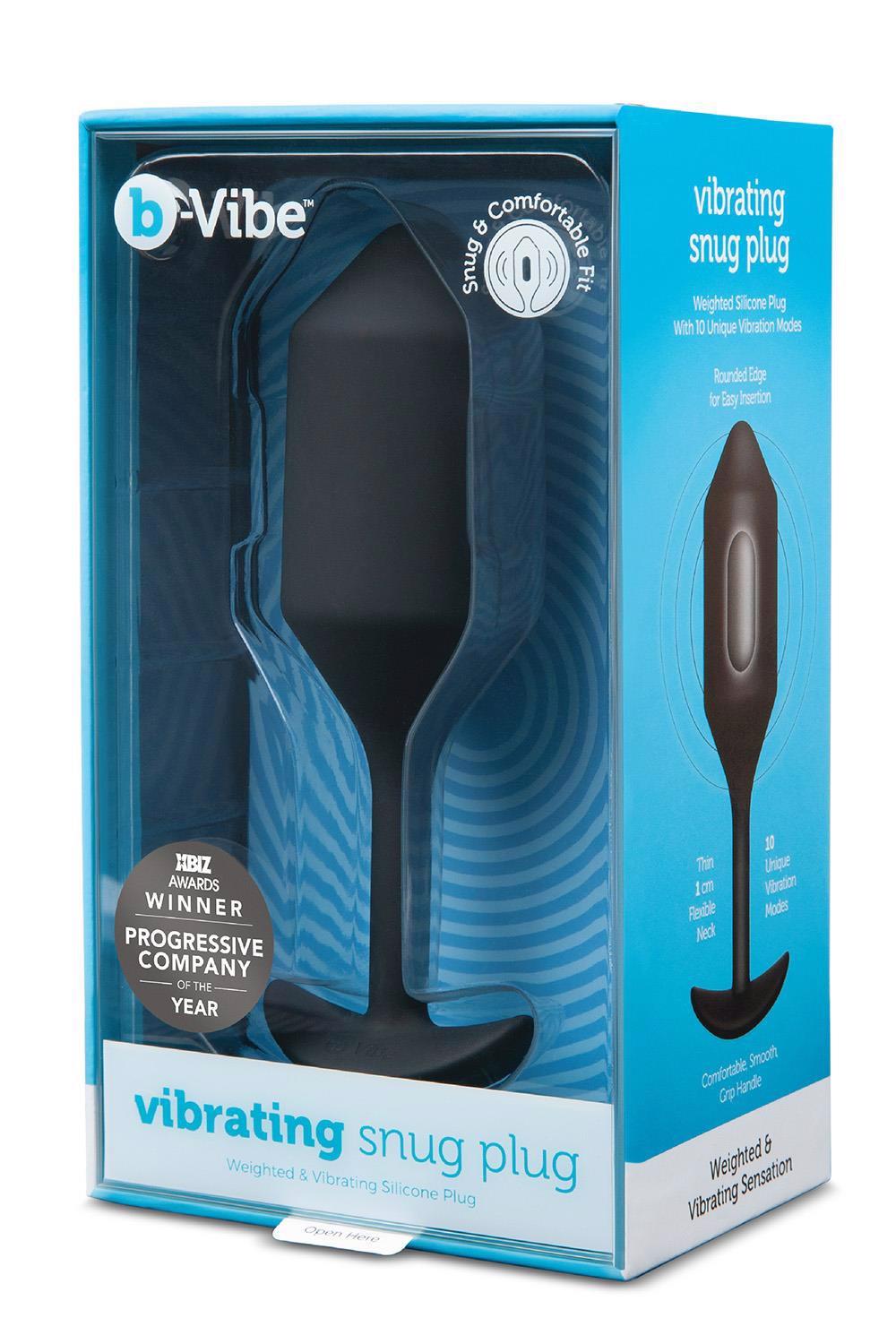 B-VIBE VIBRATING SNUG PLUG 4 NOIR