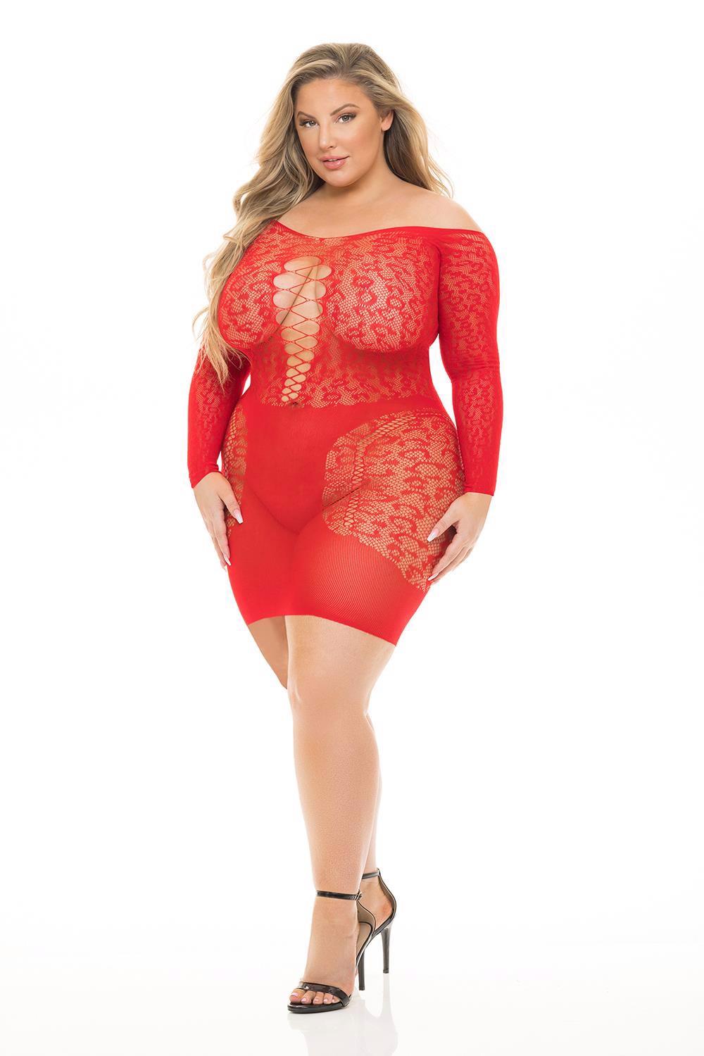 ANIMAL IMPRIMÉ ROBE ROUGE, GRANDE TAILLE