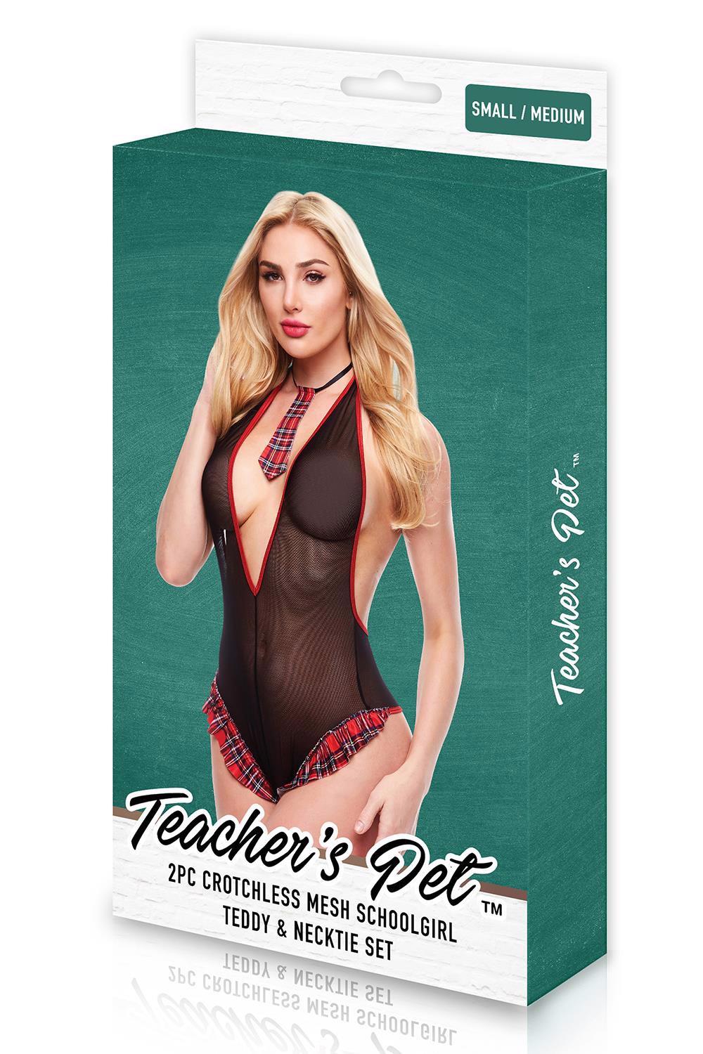 Completino Teachers PET SEE Thru Schoolgirl 2 pezzi – aperto 35-78TP510ML