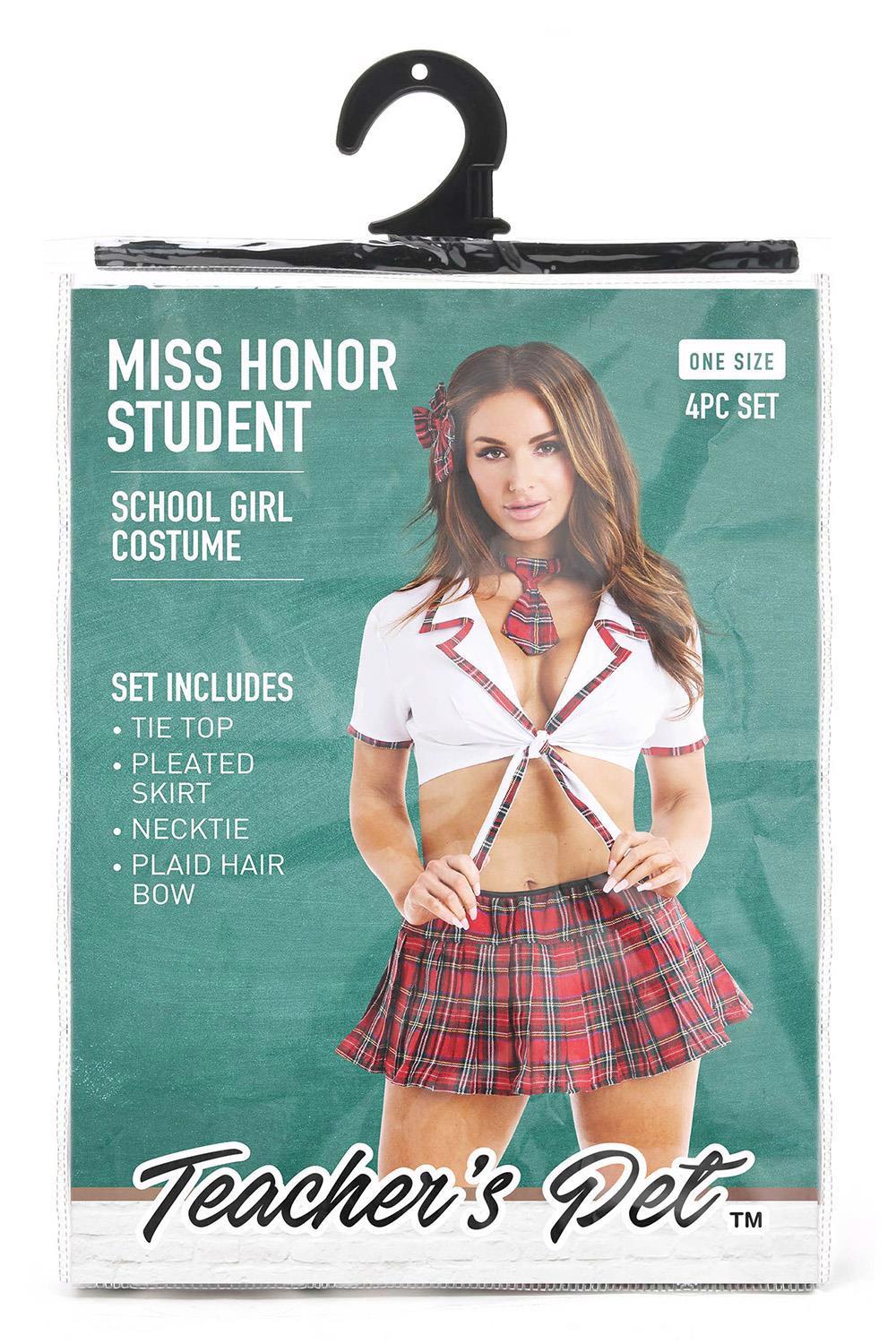 Costume Teacher PET Miss Honor Student 4 pezzi