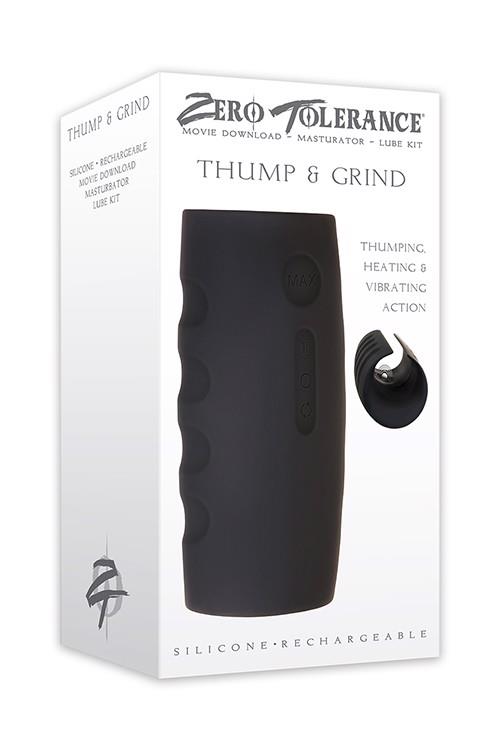 Masturbatore Thump Grind – ricaricabile, nero | Zero Tolerance