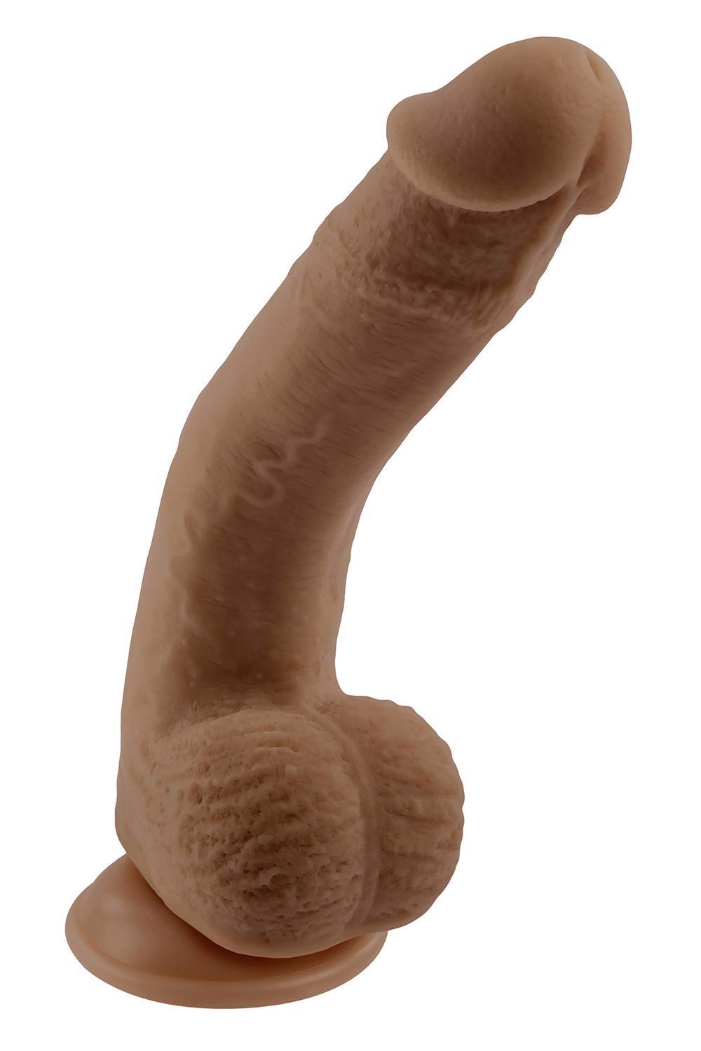 SELOPA GODEMICHET FLEXSKIN 17 CM TOUCHER NATUREL COULEUR FONCÉE